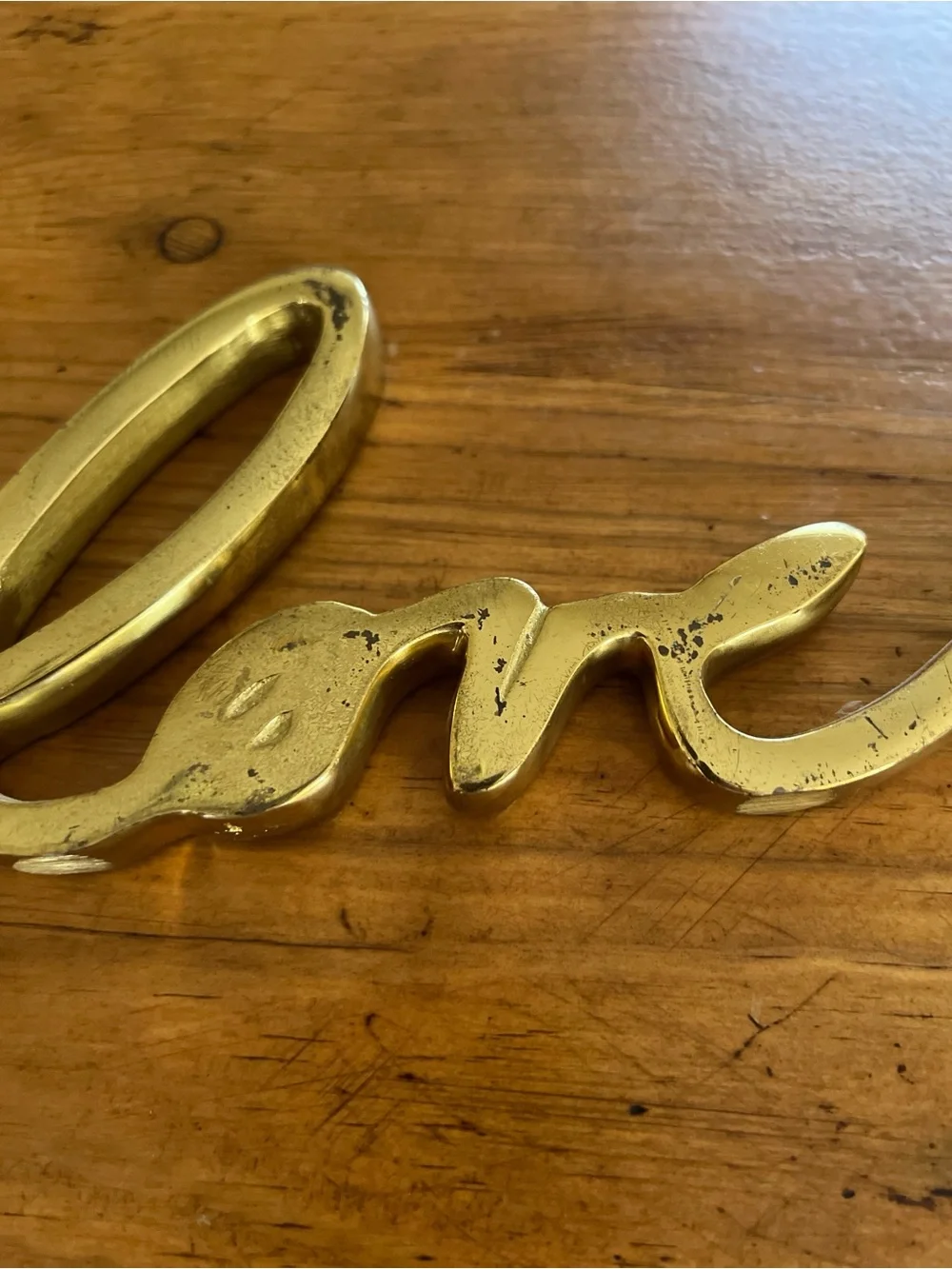West Elm Brass Love